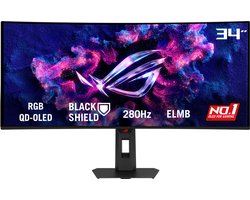 ASUS ROG Strix OLED XG34WCDMS - UWQHD OLED Tandem Stripe Curved Gaming Monitor - USB-C 15W Power Delivery - 0.03ms - 280Hz