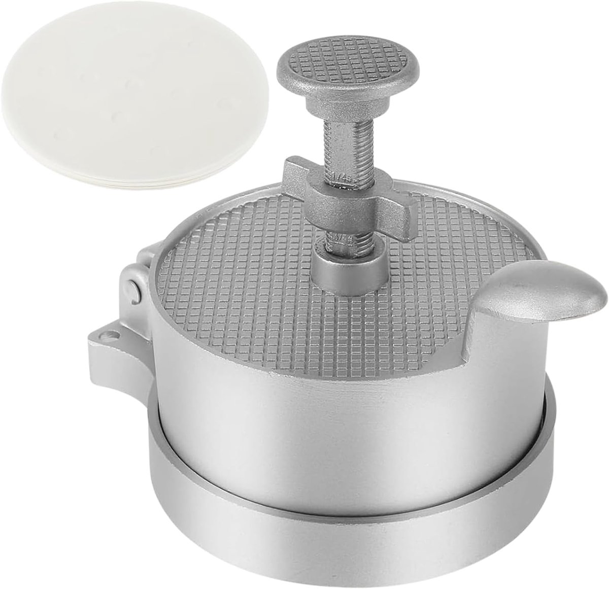 Burgerpers Set Vleesvormer Patty Burgers Maken Antiaanbaklaag 19 x 13 x 11 cm Zilver