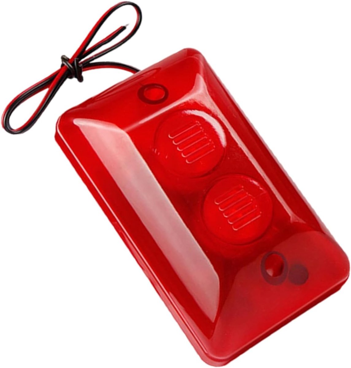 Draad Alarm - Beveiligingssysteem Sirene - Huis Beveiligen - 120dB Geluid Knipperlicht - 122 x 72 mm - Zwart