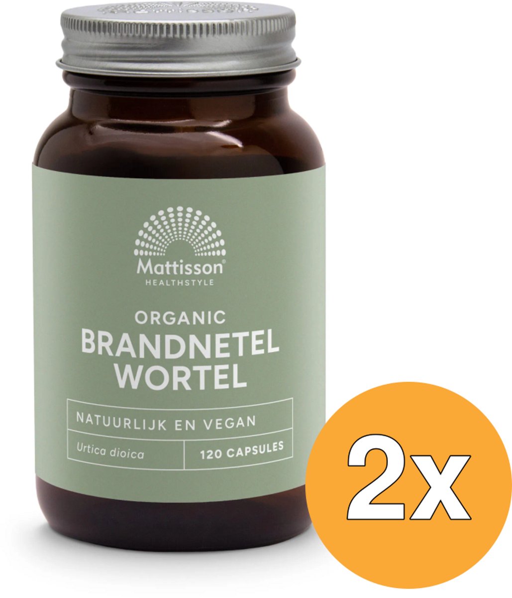 2x Mattisson Brandnetelwortel Bio (120 vega capsules)