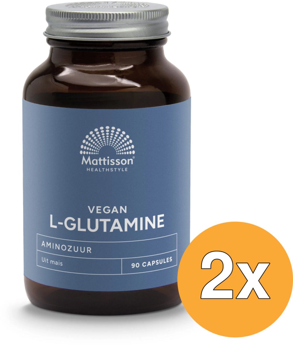 2x Mattisson L-Glutamine 500Mg (90 capsules)