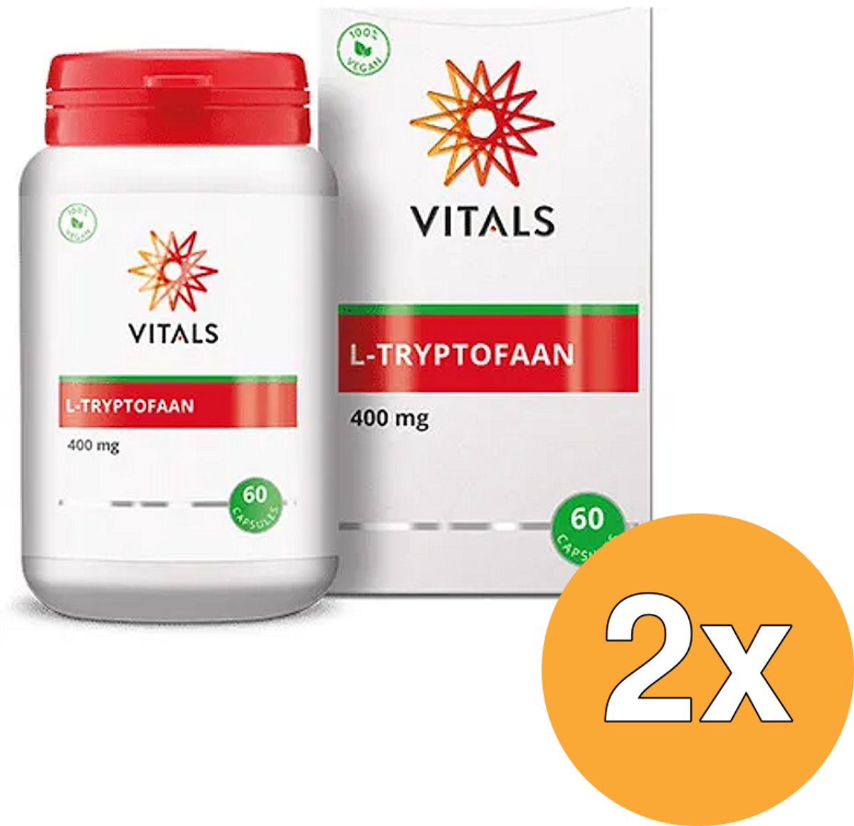 2x Vitals L-Tryptofaan (60 capsules)