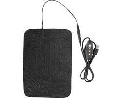 Verwarming Mat Reptielen - Warmtekussen Terrarium - Temperatuur Reguleren - Drie Temperatuurstanden - 22 x 16 cm - Zwart