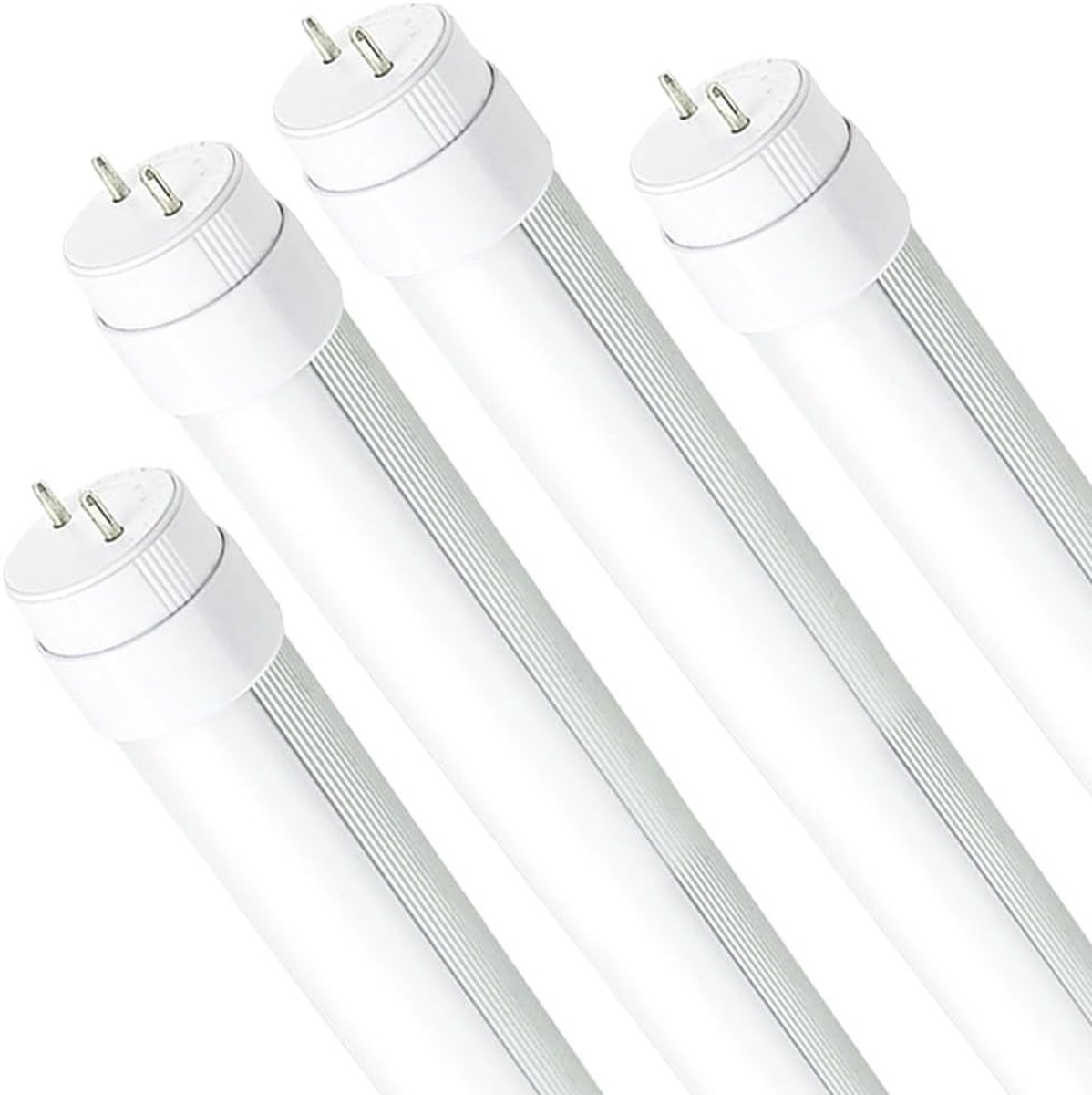 LED TL Buizen - Verlichting Buizen - Werkplaats Verlichten - Draaibare Eindkappen - 45 cm - Wit