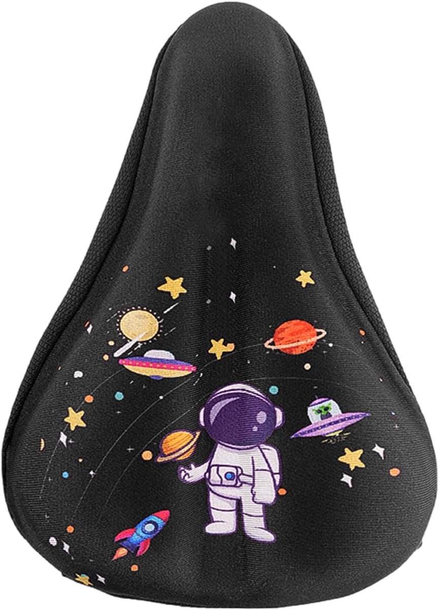 Kinder Fietsstoel Kussen - Zadelhoes Fiets - Comfortabel Fietsen - Zacht Memory Foam - Universeel - Zwart