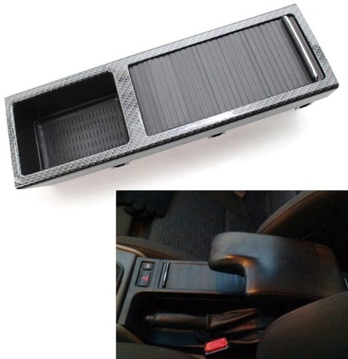 Zeynomax - Bekerhouder Organizer - Auto Interieur - Zwart - Middenconsole