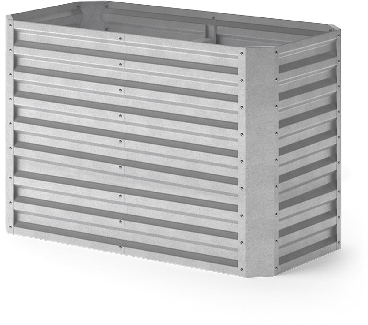 Vicco Composteerbak Garten, Zilver, 120 x 60 cm