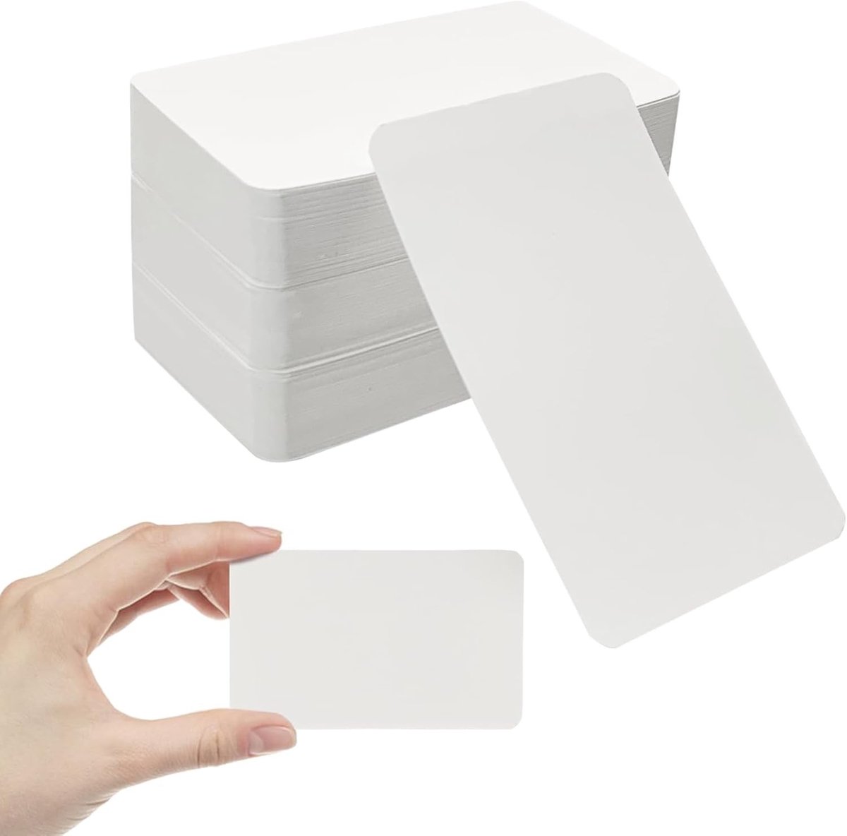 Lege visitekaartjes van 150 stuks, 9 x 5 cm, voor berichten en personalisatie, ideaal voor netwerken