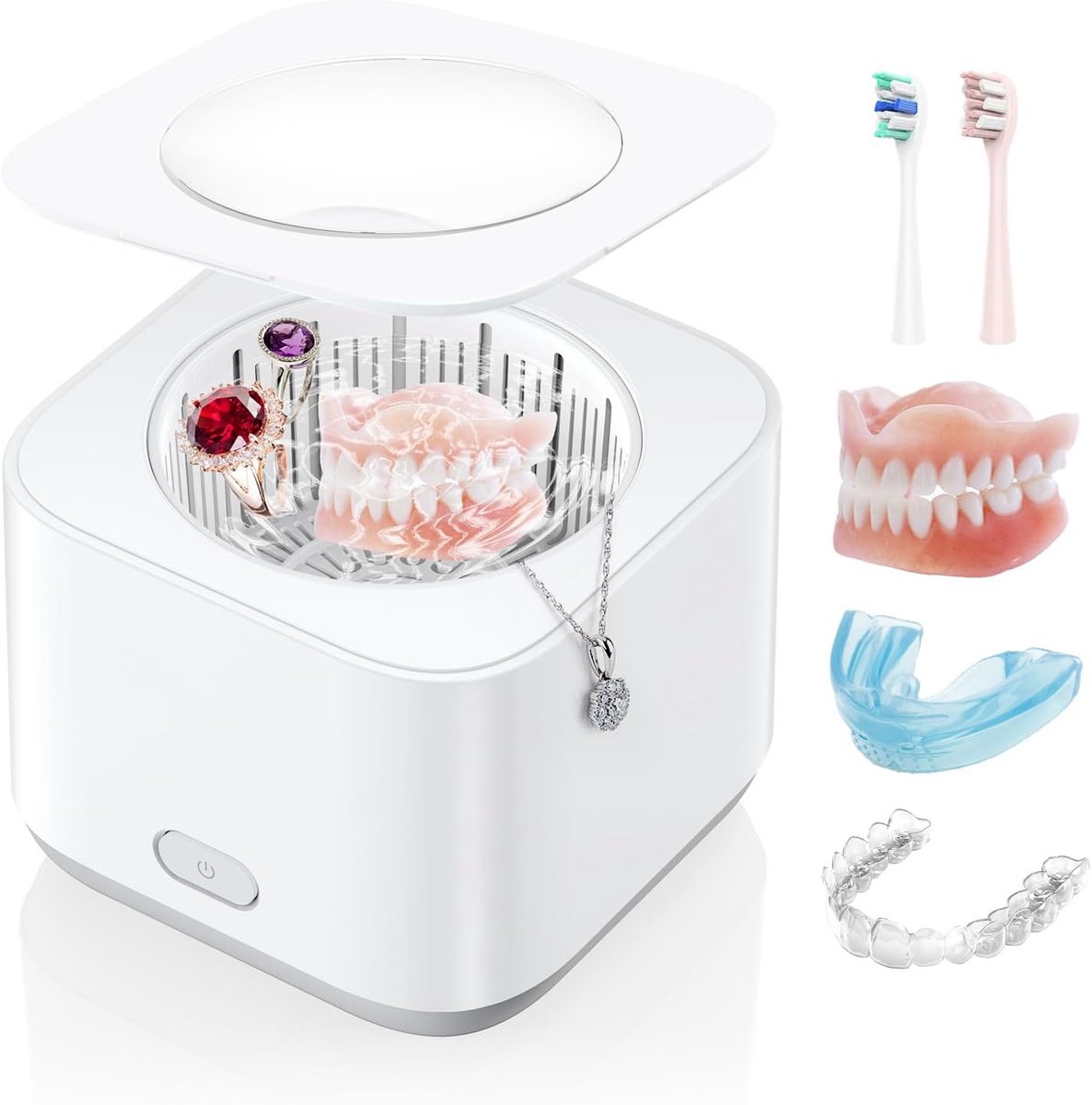 Ultrasoon Reiniger - Reinigingsapparaat - Snel Reinigen - 30W Hoge Kracht - 200 ml - Wit