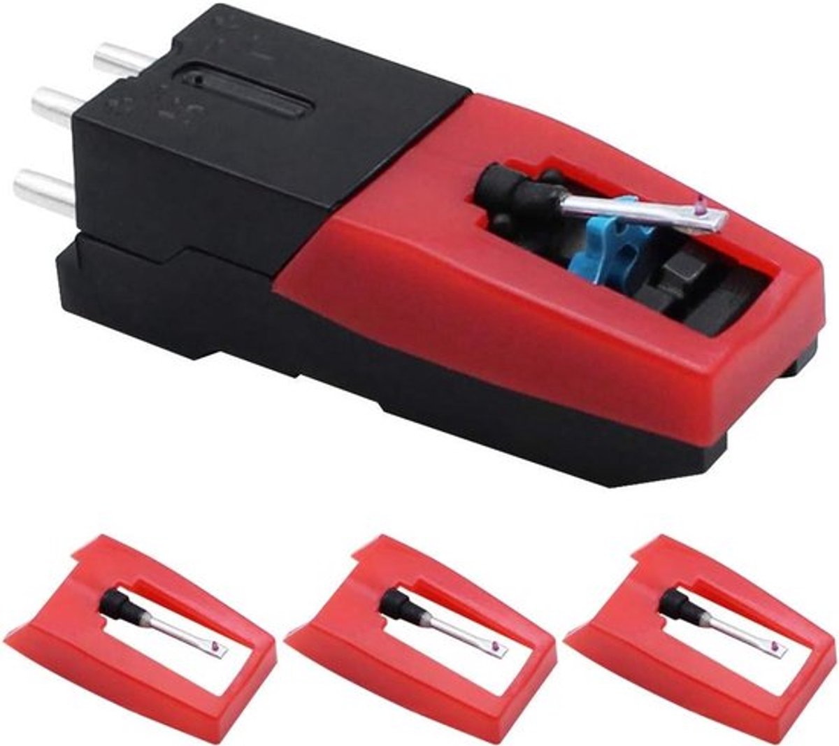 Allecto Plus - Vervangingsnaalden - Vinyl Turntable Cartridge Set