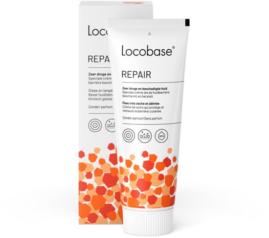 Locobase Repair Crème 100 g - Droge huid crème als gezichtscreme of bodylotion, Huidverzorging ter behandeling van droge tot zeer droge huid, beschermt en herstelt verzwakte huidbarrière, diepe en langdurige hydratatie zonder parfum, klinisch bewezen