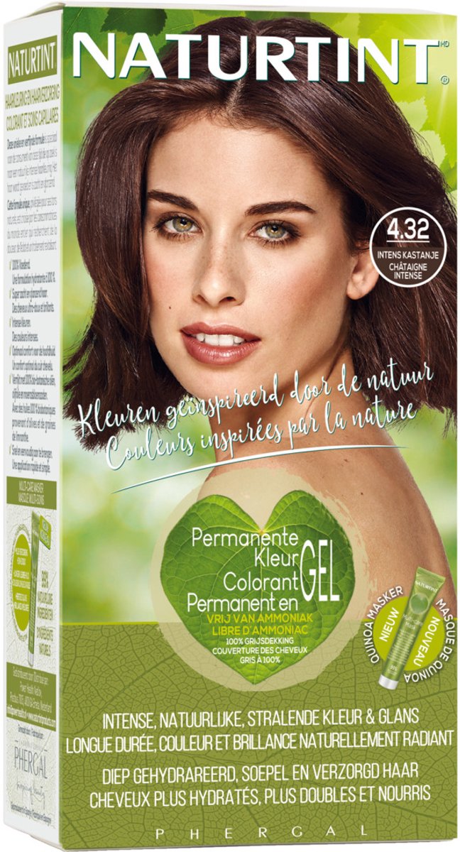 Naturtint Haarkleuring 4.32 Intens Kastanje 165ML