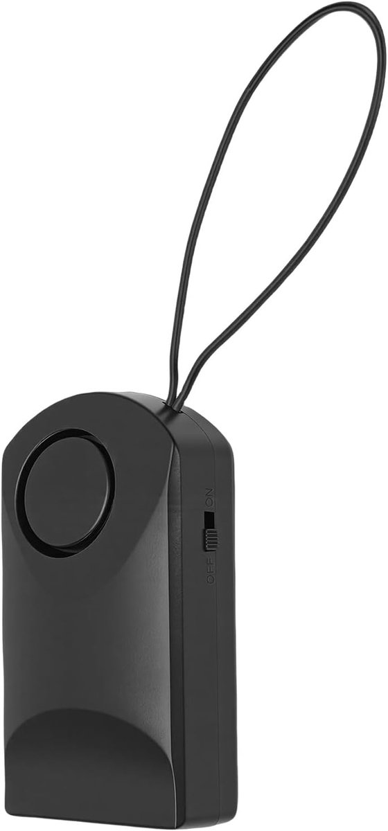 Deurgreep Alarm - Draagbare Sensor - Extra Beveiliging - 120 dB Luid Alarm - 10.1 cm Lengte - Wit