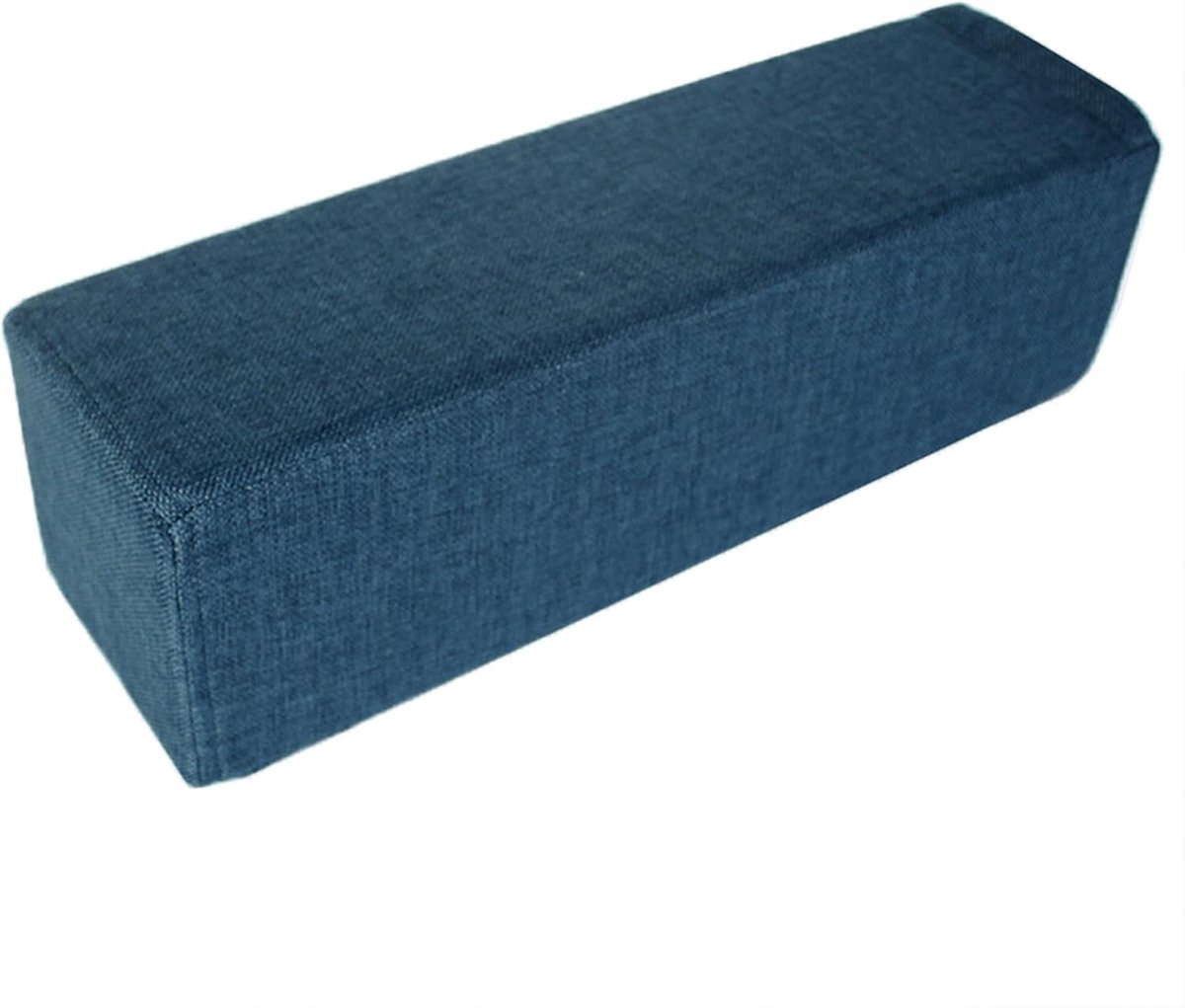Bank Armleuning Kussen - Leeskussen Steunkussen - Comfortabel Ontspannen - Afneembare Hoes - 40x25x15 cm - Blauw