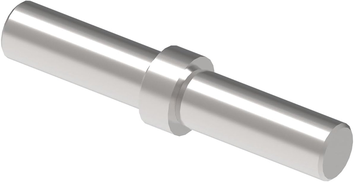 Verbindingsmof RVS - Leuningkoppeling Relingmof - Leuningen Monteren - Corrosiebestendig V4A - 12 x 1 mm - Zilver