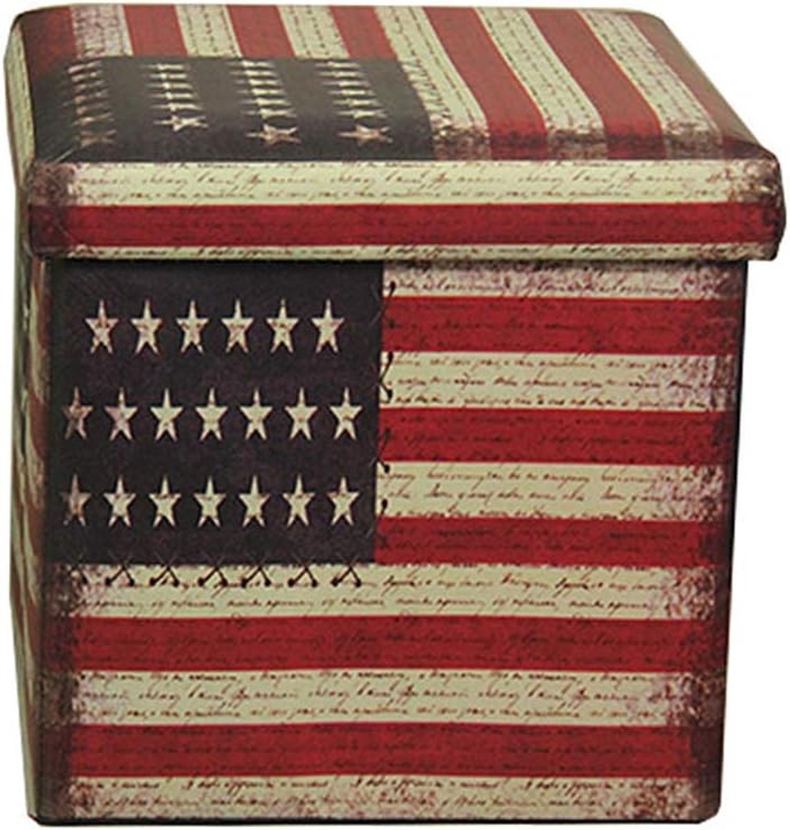Opberg Poef - Ottoman Poef Kruk - Woonkamer Opbergen - Hoge Dichtheid Schuim - 31x31x31cm - Grijs