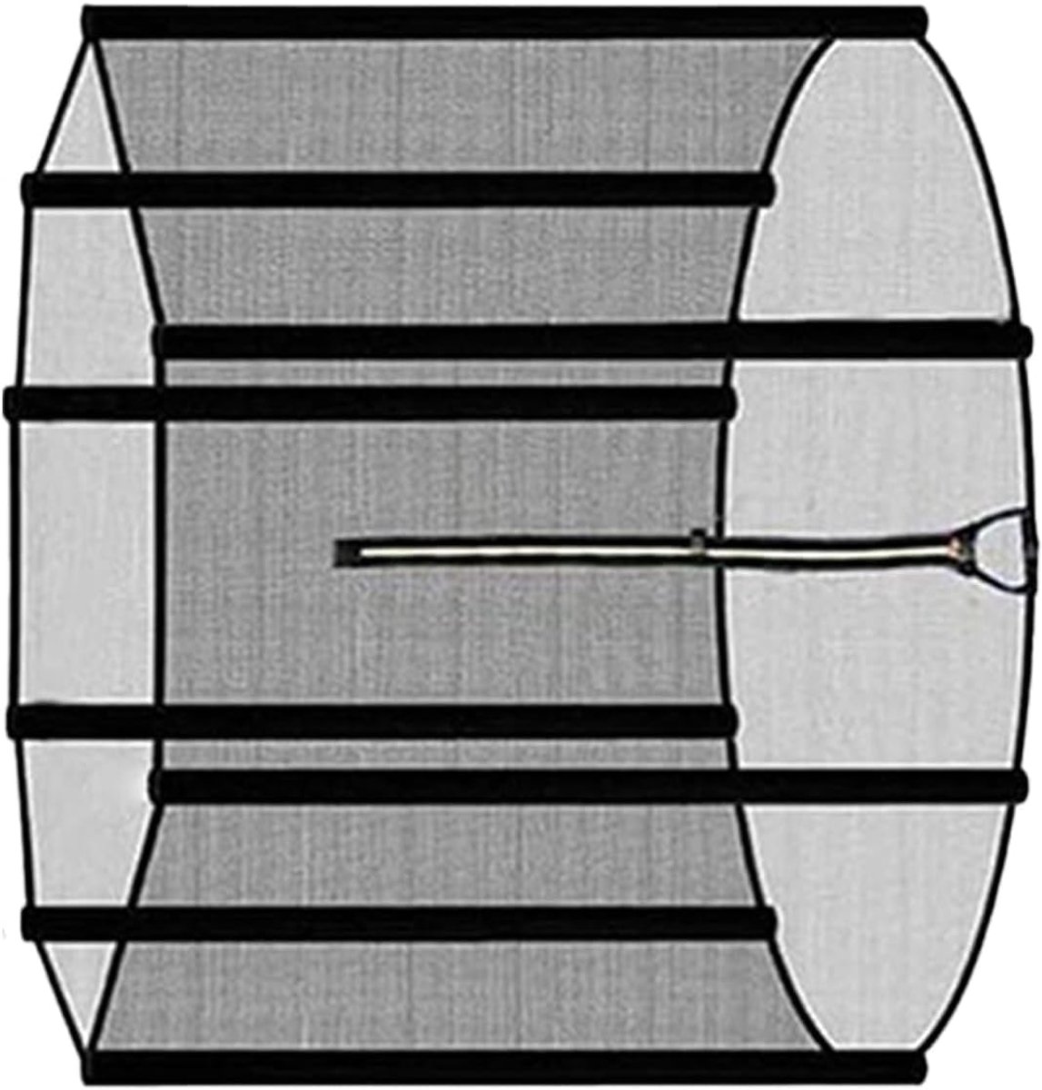 Trampoline Veiligheidsnet - Trampoline Omheining - Kinderen Veilig Laten Springen - Hoge Dichtheid Ademend Materiaal - 12 Voeten - Zwart