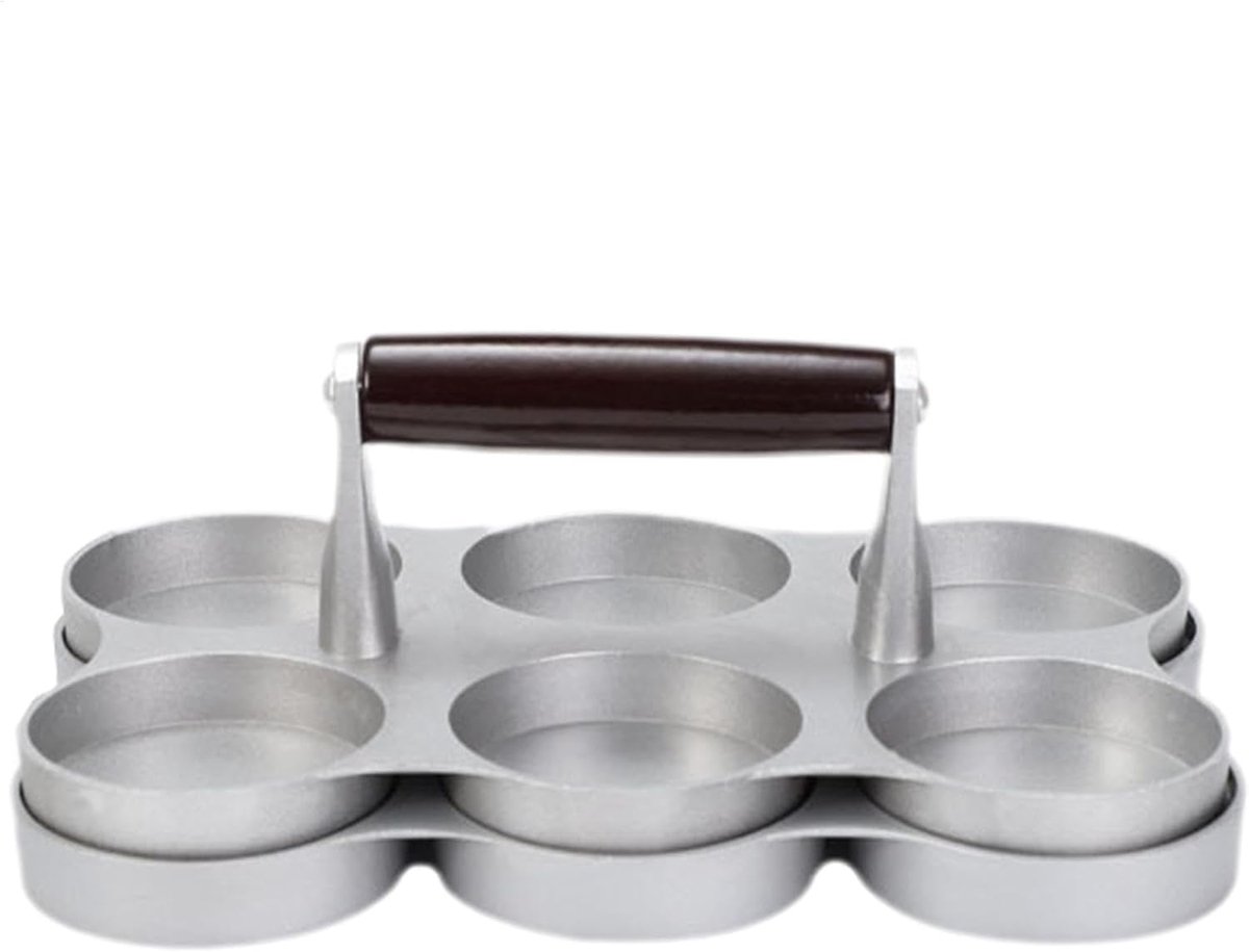 Burger Patty Maker - Vleesvormer - Perfecte Burgers Maken - Antiaanbaklaag - 22.3 cm - Zilver