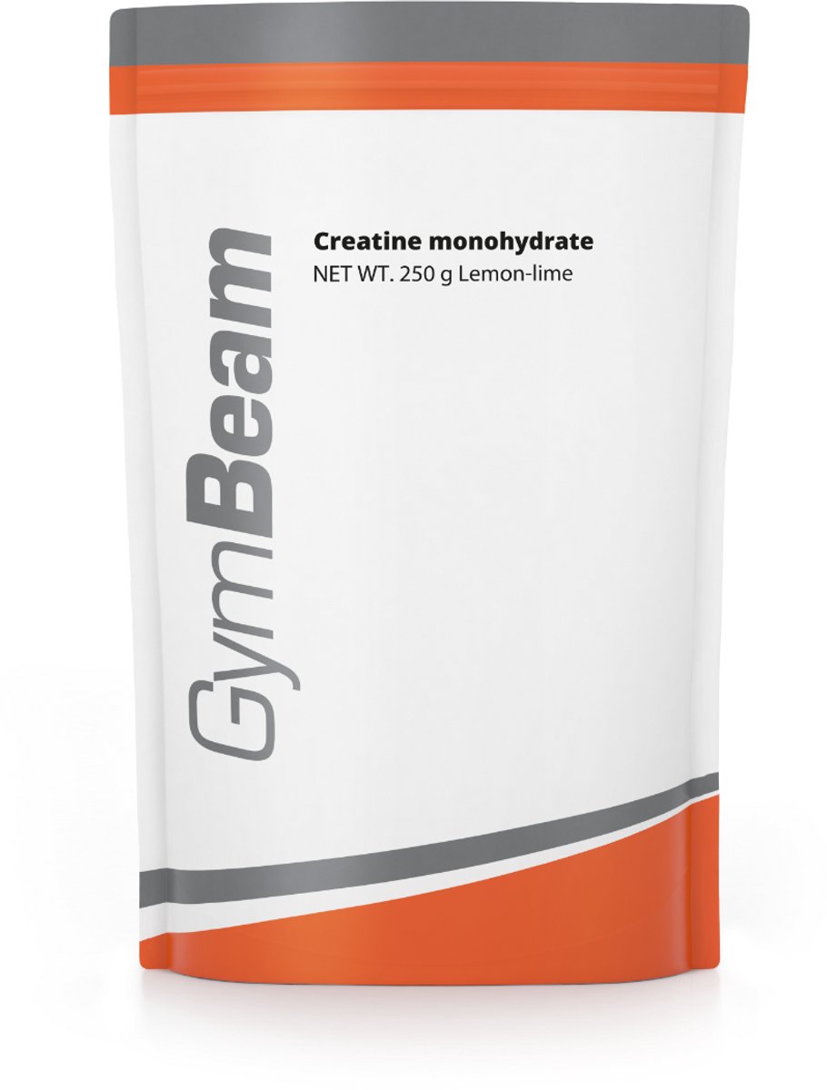 GymBeam 100% Creatine Monohydraat 250 g citroen-limoen
