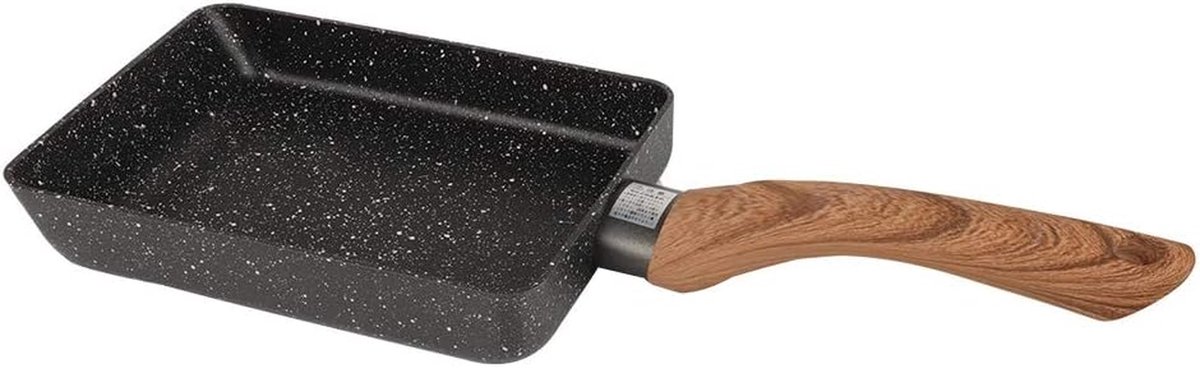 Koekenpan - Omeletpan - Ontbijt Maken - Antiaanbaklaag - 35.5 cm - Zwart