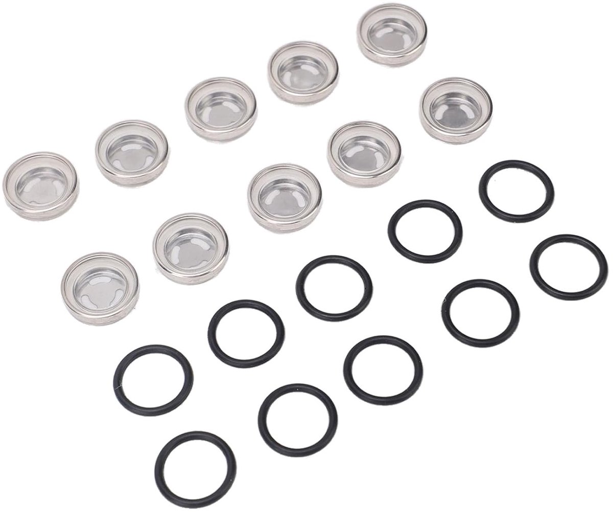 Kijkglas Hoofdremcilinder - Remvloeistof Lens - Niveaus Controleren - Duurzaam Hars - 18MM 10 Stuks - Transparant