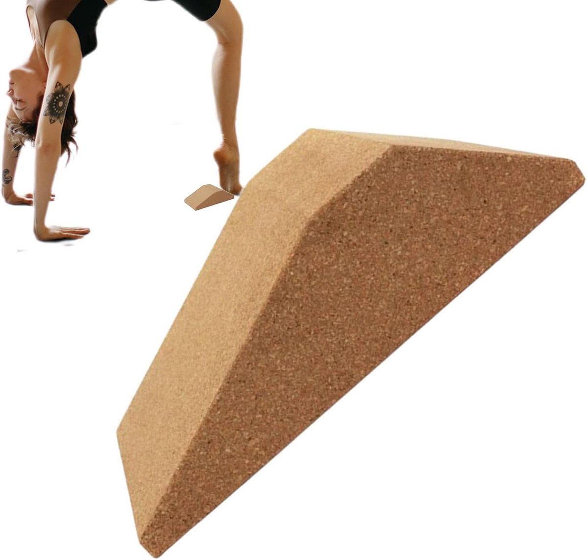 Trainingsblokken - Fitness Steunen - Yoga Beoefening - Hoge Dichtheid - 20 x 12 cm - Natuurlijk