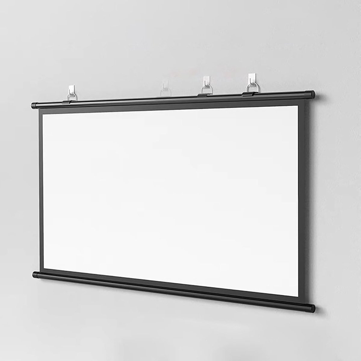 Projectiescherm Handmatig - Film Scherm - Thuisbioscoop Creëren - 178 Graden Kijkhoek - 30-72 Inch - Wit