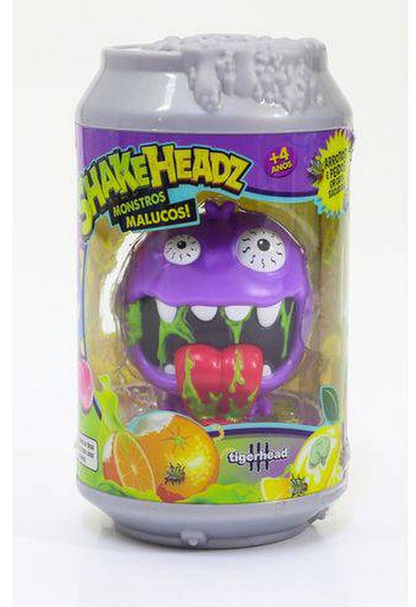 Cilgro speelfiguur Shakeheadz Slob Monster Icky Iggy Paars fantasie.