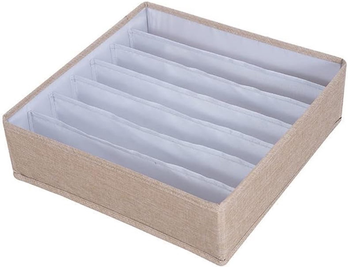 Opvouwbare opberger - Ladeverdeler Kleding - Kast Organiseren - Stevige non-woven stof - 4 Delige Set - Kaki