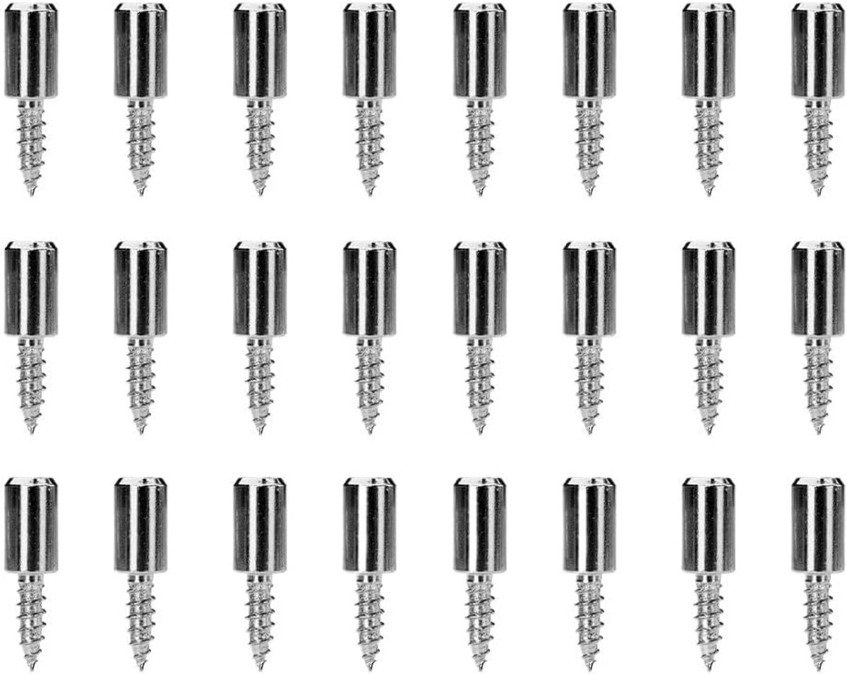 Kastplankpennen - Zelftappende schroeven - Meubels Verstevigen - Zonder boren - 24 of 48 stuks - Metaal