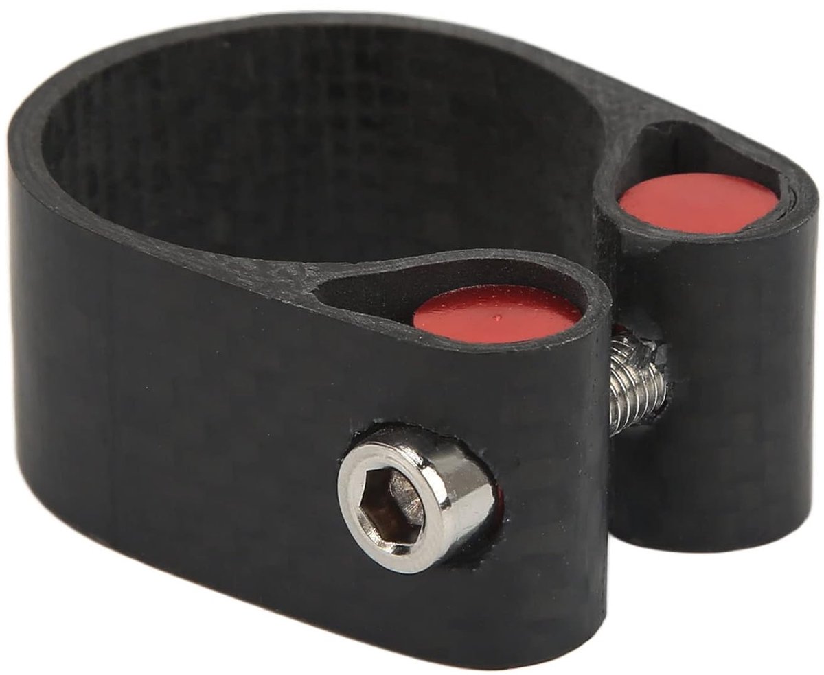 Fietszadelpenklem - Zadelpen klem - Fietsen Stabiliseren - CNC Gesneden Koolstofvezel - 272 mm - Zwart