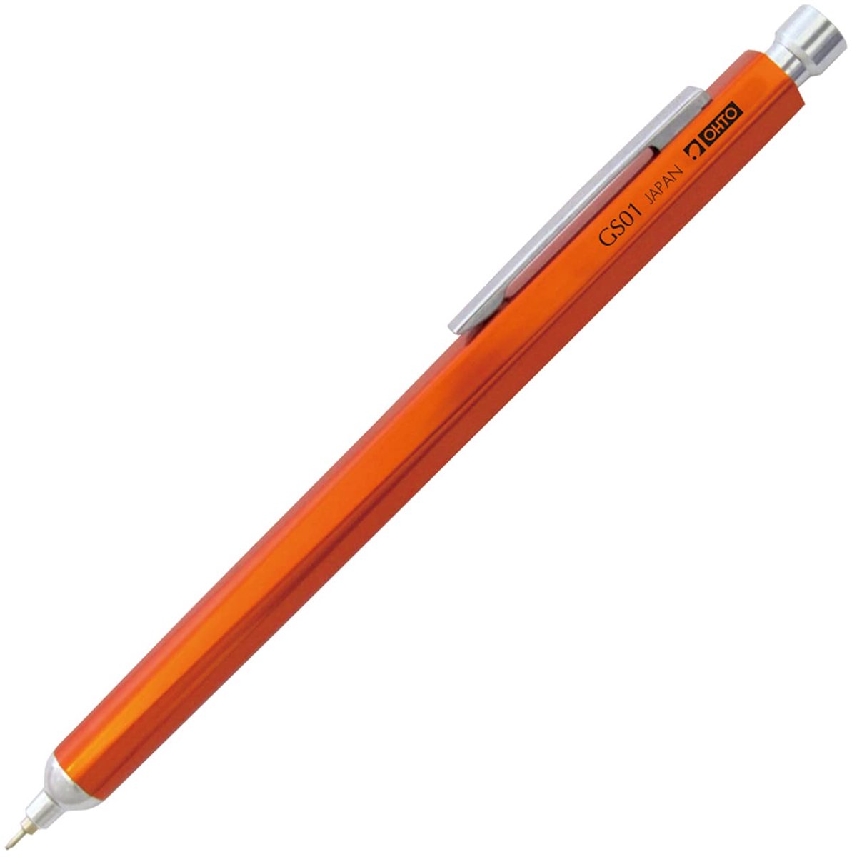 SnelShoppen - Olie Balpen Rollerball Pen Geanodiseerd Aluminium Oranje - Fijne Naaldpunt Pen Met 0,35 mm Lijnbreedte - Perfect Voor Kantoor, School, C