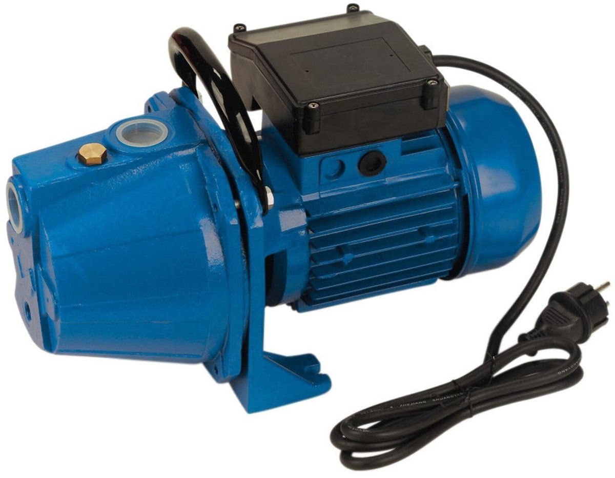 SnelShoppen - Bewateringspomp 900 W met gietijzeren behuizing, 3600 l/h, 4,2 bar, ideaal voor tuin, camping en andere buitengebruik, blauw