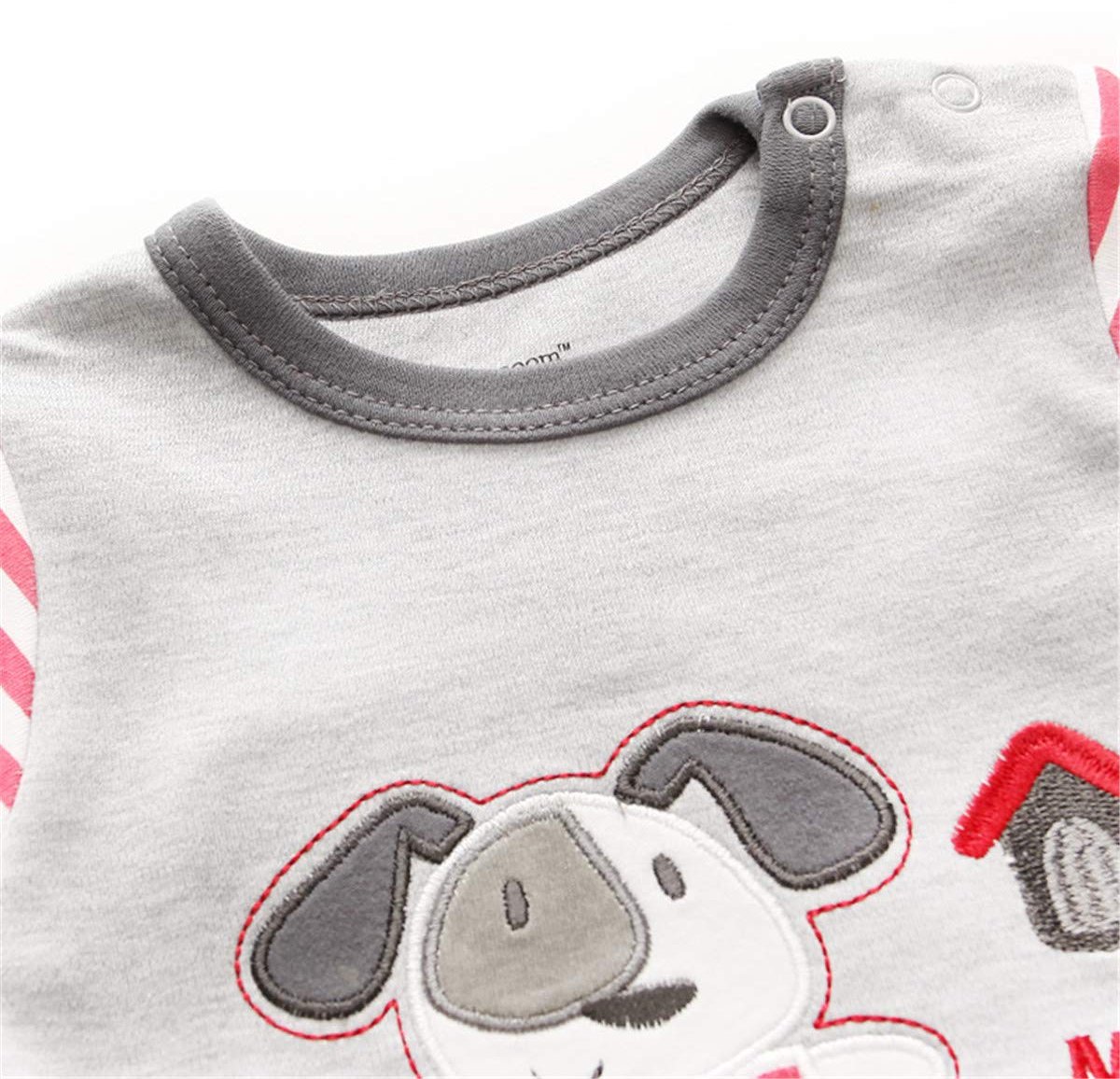 SnelShoppen - Kiddiezoom Pyjama Rompertje voor Baby's, Uniseks, 3 Stuks, 3-6 Maanden, Zacht Katoen, Ideaal voor Slapen en Spelen
