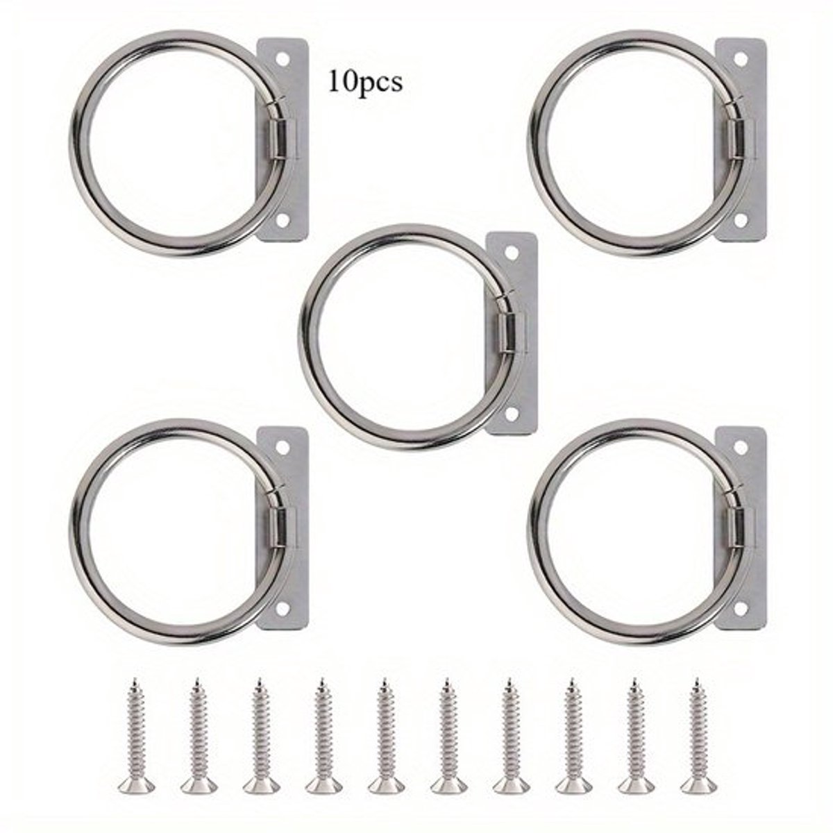 10 Multifunctionele vintage metalen touwhaken, decoratieve henneptouwbevestigingsbeugels voor hekken, trappen en leuningen, eenvoudig te installeren plafondhaken voor aan de muur, universele haken