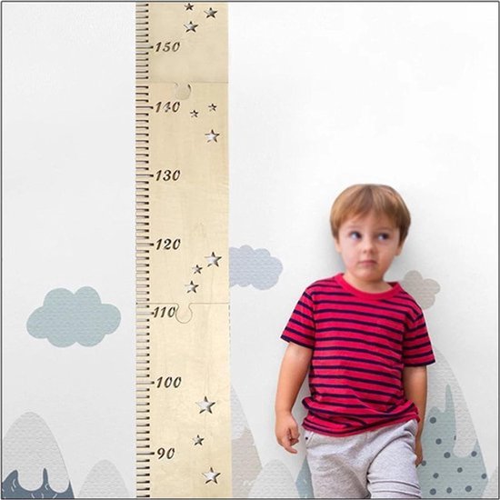 Gepersonaliseerde lengtemeetlatten voor kinderen, 50-200 cm, set van 5, voor wanddecoratie in de slaapkamer. — afbeelding 3
