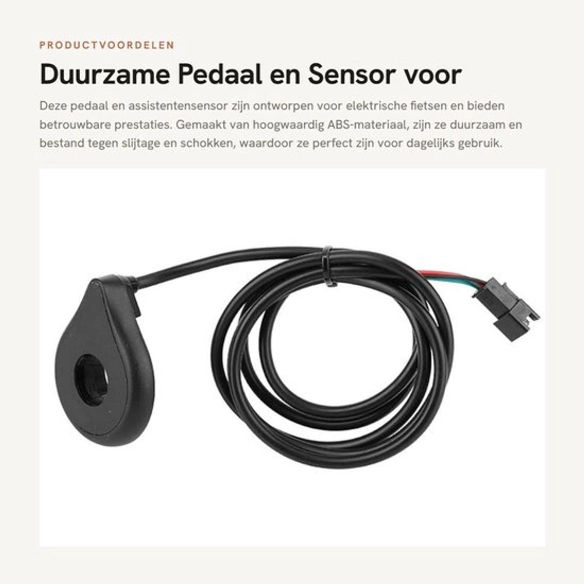Duurzame Pedaal en Sensor voor Elektrische Fiets