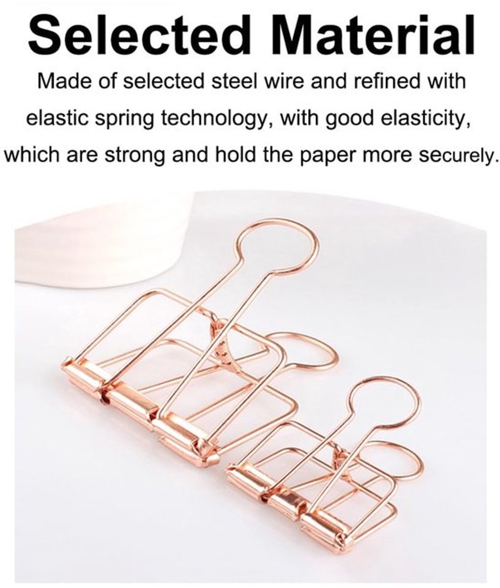 Vouwklemmen 19mm - Metalen Binderclips - Holle Skeletklemmen - Roestbestendig - Sterke Grip - Multifunctioneel