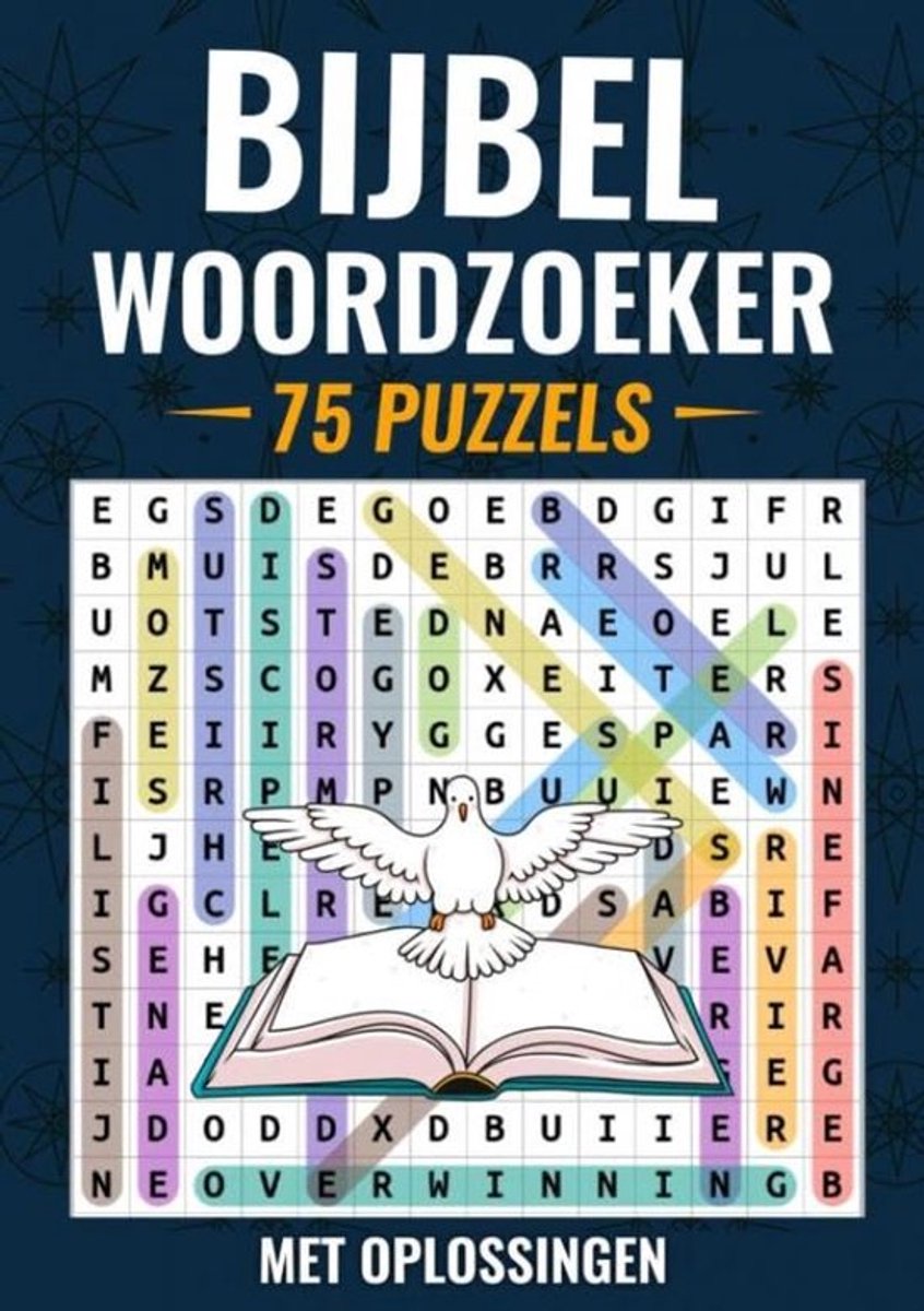 SnelShoppen - Bijbel Woordzoeker - 75 Puzzels met Oplossingen - Christelijke Woordzoekers voor Volwassenen en Kinderen - Bijbelse Thema's - Leuk voor