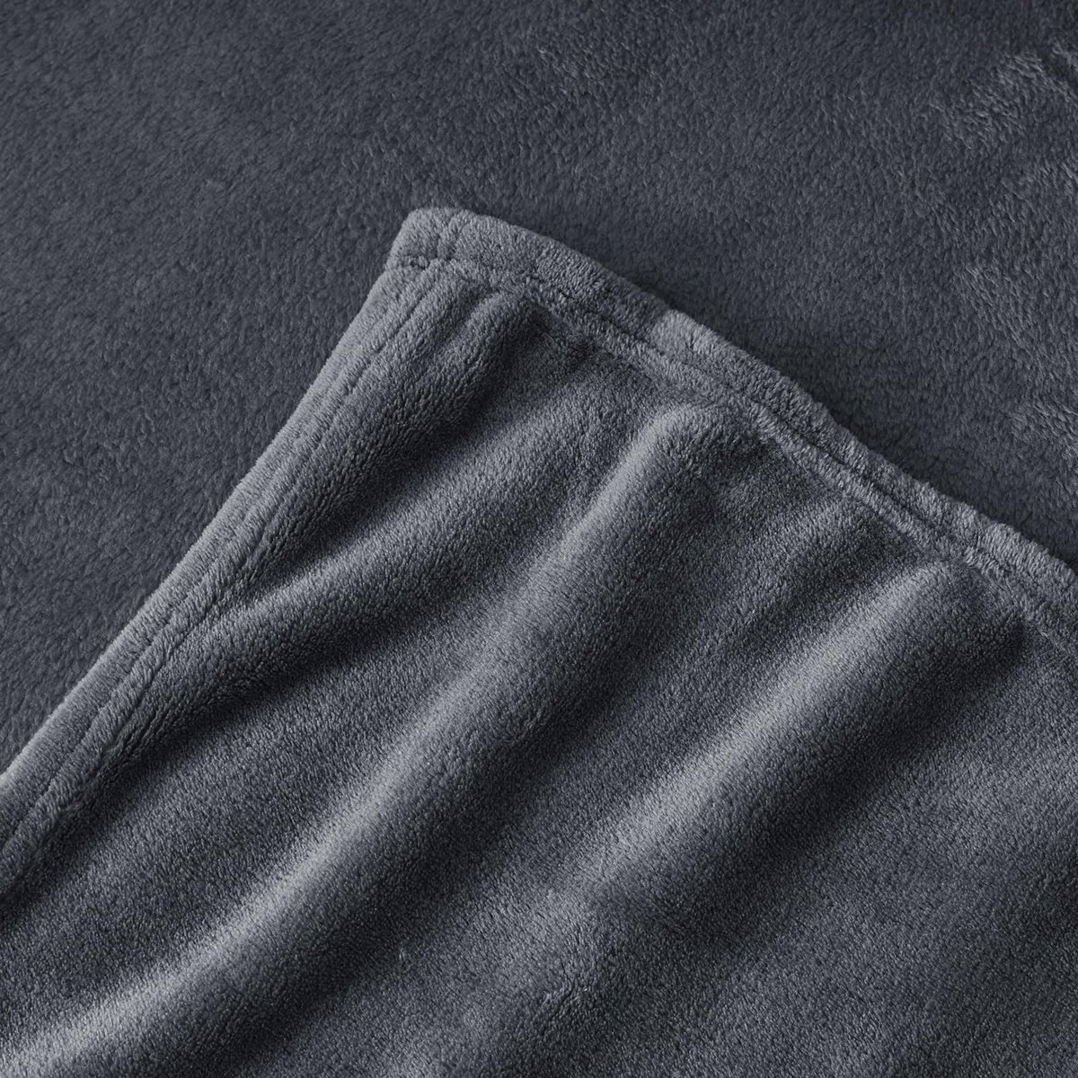 Dailygoods- Fleecedeken 220x240 cm - Donkergrijze Flanel - Ademend en Huidvriendelijk - Warm en Lichtgewicht - Duurzaam en Comfortabel - Dekbed