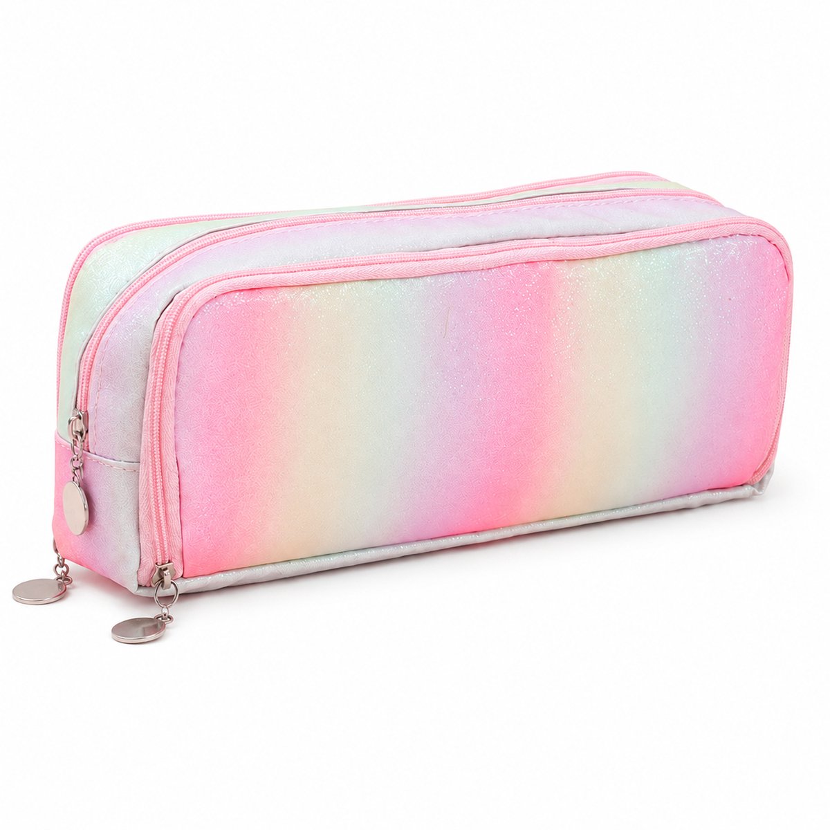 Bobypet Etui voor Tieners en Meisjes - Grote Capaciteit Pennenzak met 3 Compartimenten en Dubbele Opening - Duurzame School Etui en Opbergtas voor Kantoor