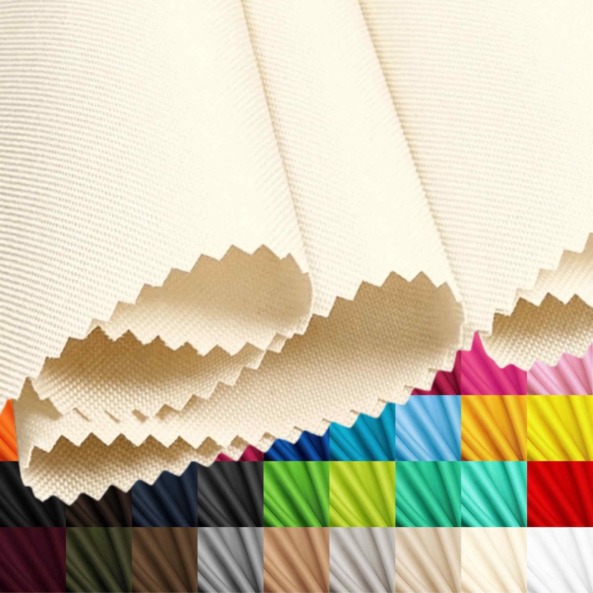 Lantigo Oxford 500D Stof Waterdicht Ecru 160 cm Meterware 1 m – scheurvast & PU-gecoat