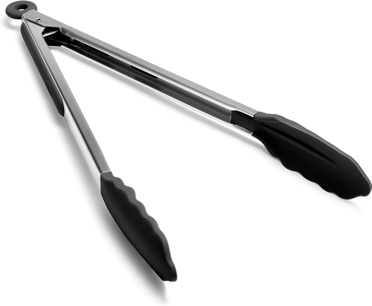 Doosu siliconen keukentang, hittebestendig 315℃, 30cm, Zwart - ShopVlot