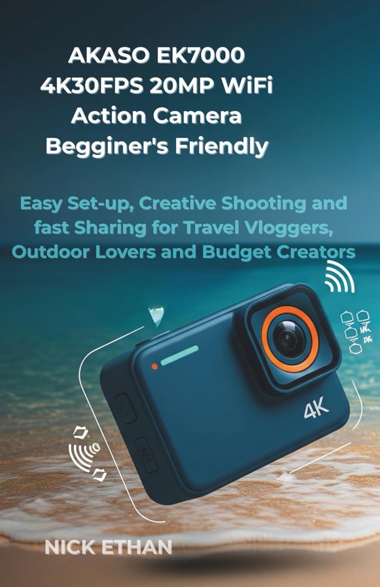SnelShoppen - 4K Actie Camera 30FPS 20MP WiFi Beginnersvriendelijk - Compleet Gebruikershandboek - Makkelijk Instellen, Creatief Filmen en Snel Delen