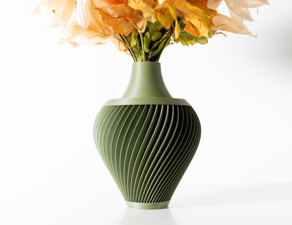 Skushy Vaas Kumo - Geschikt voor Bouwbloemen - Japandi Designvaas voor Droogbloemen en Kunstbloemen - Sculpturale Decoratieve Vaas - Moderne Woondecoratie