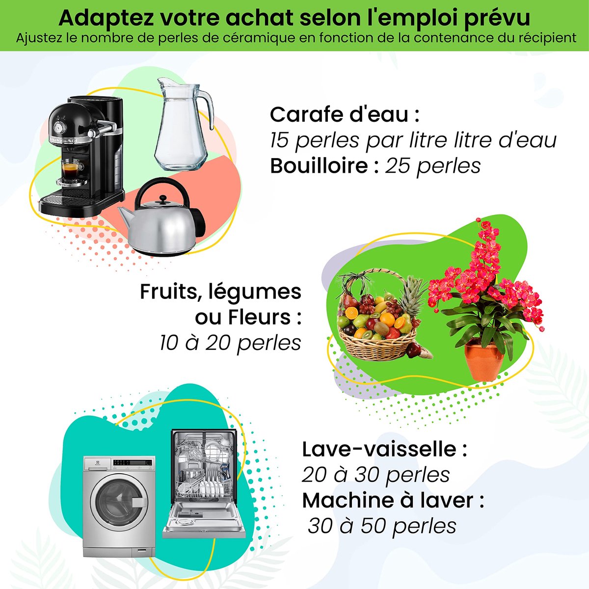 SnelShoppen - Ajima 105 grijze keramische kralen - Natuurlijke waterfilter voor karaf, waterkoker, fles, wasmachine - Milieuvriendelijk, anti-kalk, re