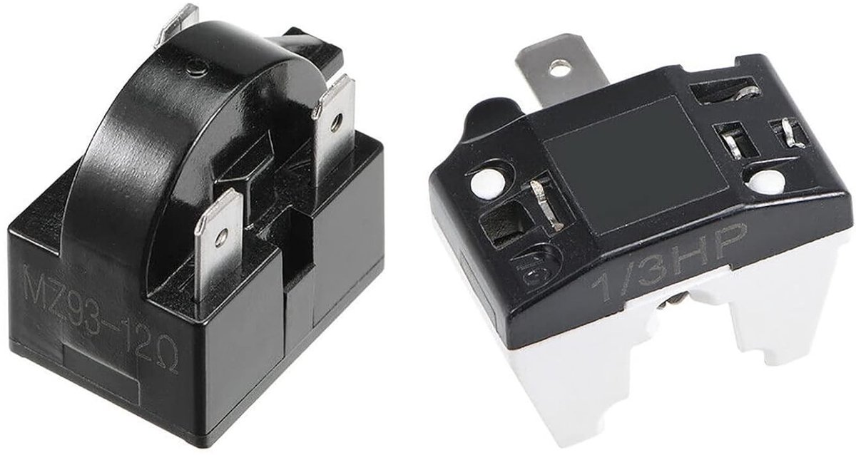Starter Relay en Compressor Overload Protector voor Koelkasten en Koelers - Essentiële Accessoires voor Efficiënte Koeling