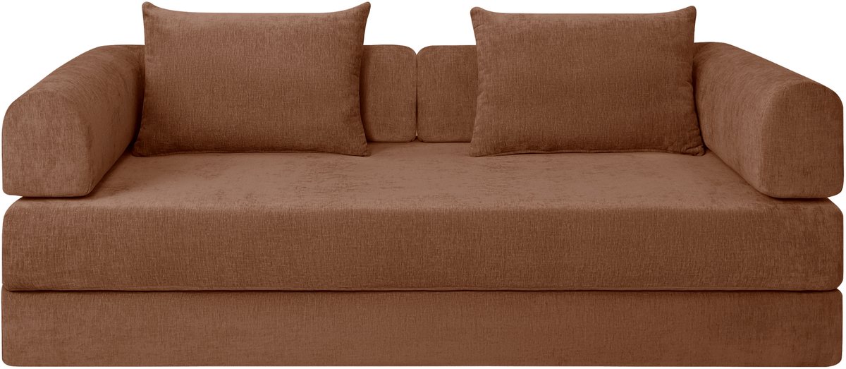 Slaapbank Joy 2-Persoons Chenille Koper