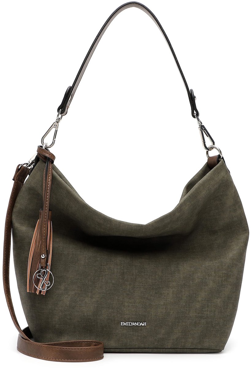 EMILY & NOAH Buideltas E&N Elke ( 62790 ) - Dames handtassen - forest/taupe 963
