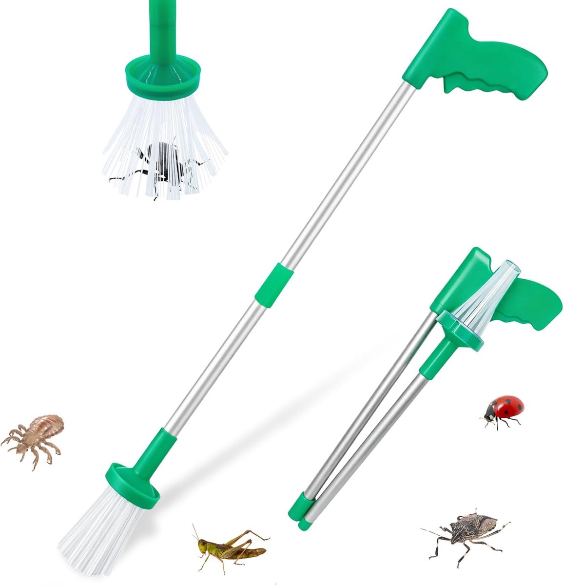 SnelShoppen - Spider Catcher, Extra Lange Insecten Vanger met 85 cm Handvat, Contactloze Spider Gripper voor Veilig Vangen en Vrijlaten van Spinnen en